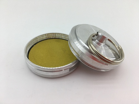Печать полуавтоматическая металлическая Брелок-кнопка с кольцом